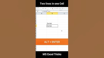 How to go to new line in the same cell in MS EXCEL - MS Excel Tips and Tricks #shorts