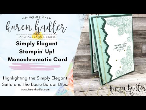 Stylish Card making Ideas- Global Stampin Video Hop - Karen Hadler Stamping  Bees