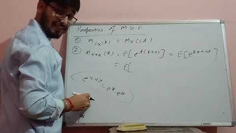 Moment Generating Function (MGF) Introduction and Properties..