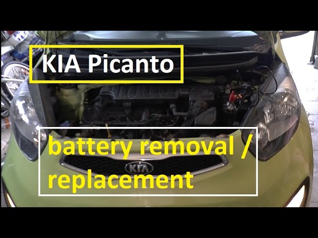 How to remove / replace the battery | Kia Picanto - YouTube