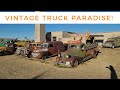 Abandoned wwii munitions plant with a thousand antique cars  trucks collection 1930s to 1970s