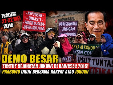 ARM DEMO ADILI JOKOWI, TRAGEDI KELAM DI DEPAN BAWASLU!!! PRABOWO BERSAMA RAKYAT ATAU JOKOWI?