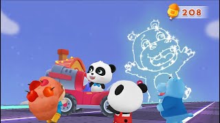 Little Panda's Car Driving - Drive your race car & Dodge obstacles | BabyBus Game screenshot 2