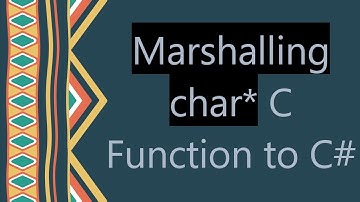 Marshalling char* C Function to C#