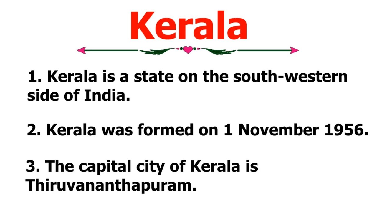 simple essay on kerala