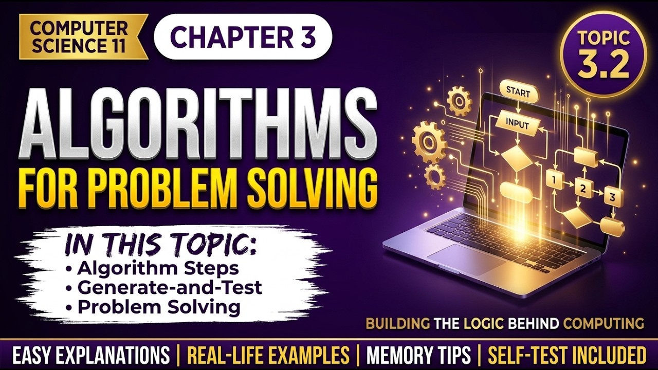 Algorithms for Problem Solving Class 11 | Chapter 3 Topic 3.2 ...