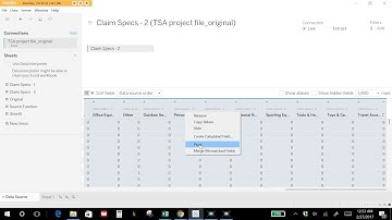 Importing Category Counts into Tableau Pivot Tables