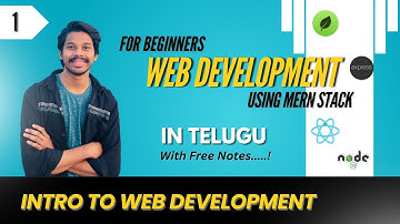 What is Web Development for Beginners in Telugu? | Learn Full Stack Development with MERN