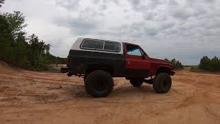 Big block blazer on 40s offroading in Canton 5/5/18