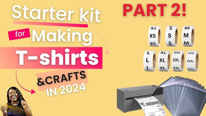 Start A T-shirt business from home, Easy Starter Kit 2024!, Cricut Maker,  Heat Press, Vinyl