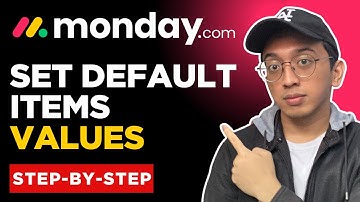 How to Set Default Item Values on Board in Monday.com