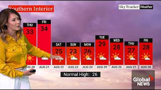 Kristi Gordon - Global BC - Weather - Tuesday, August 18, 2026.