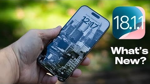 IOS 18.1.1 | NEW IOS UPDATE | WHAT’S NEW?