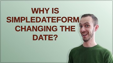 Why is SimpleDateFormat changing the date?