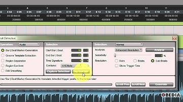 Use Beat Detective in Pro Tools to find a region