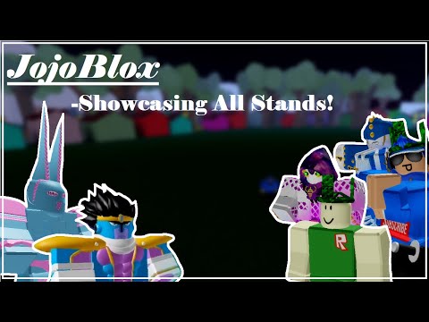 Jojoblox All Stands Showcase Update 1 12 Jojo Blox Showcasing All Stands Roblox Youtube - every stands showcase in jojo blox roblox