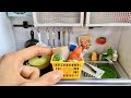 Rement mini kitchen toy food miniature cooking  vegetable potato  shrimp cream stewchowder asmr