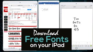 How to put font on iPad