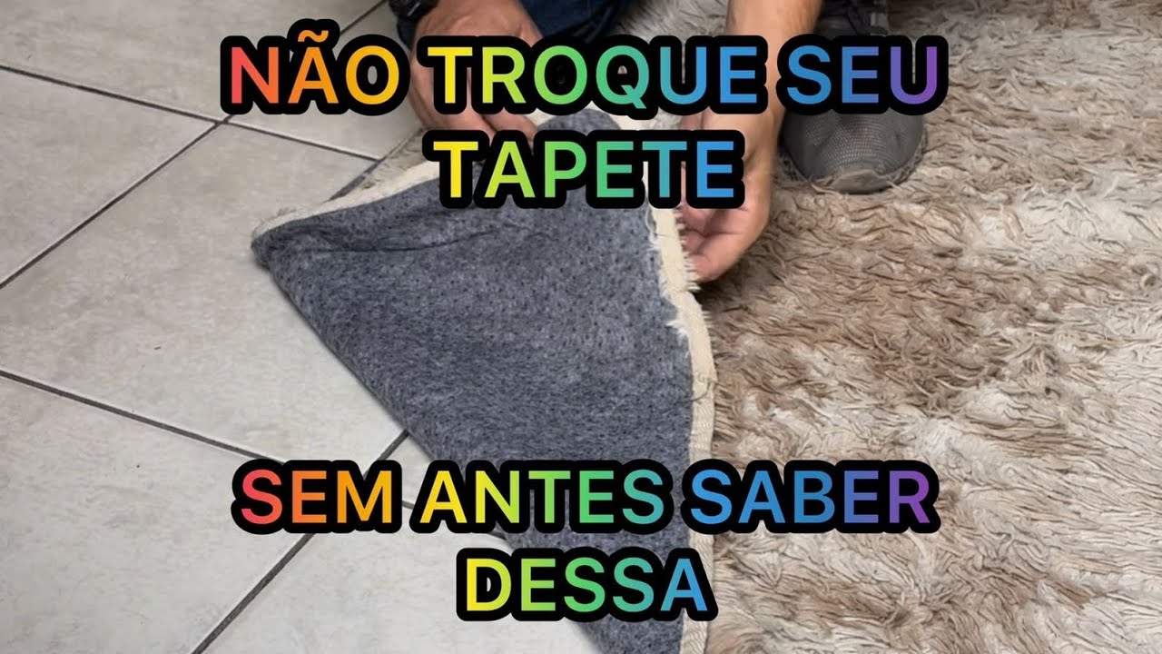 DIY Dica incrível para o TAPETE da sua CASA