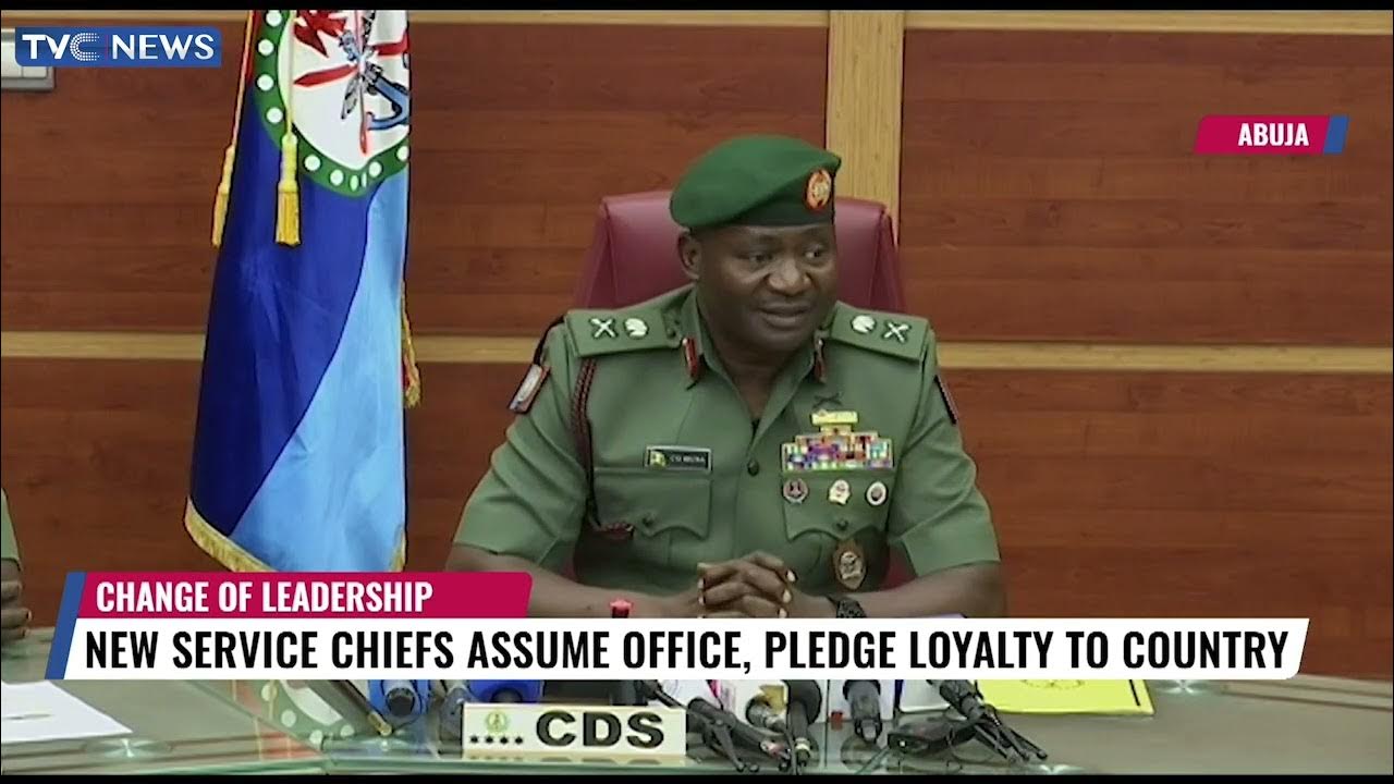 New Service Chiefs Assume Office, Pledge Loyalty To Nigeria