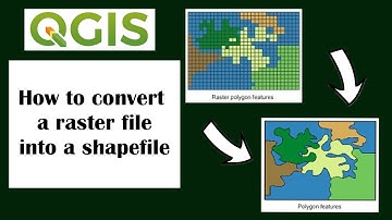 How to convert a raster file into a shapefile using QGIS