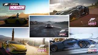 Title Screen In EVERY Forza Horizon 1,2,3,4,5 | Evolution Of Start Menus in Forza Horizon 15