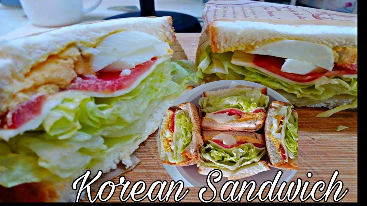 Korean sandwich How to make Korean egg and cheese sandwich YouTube