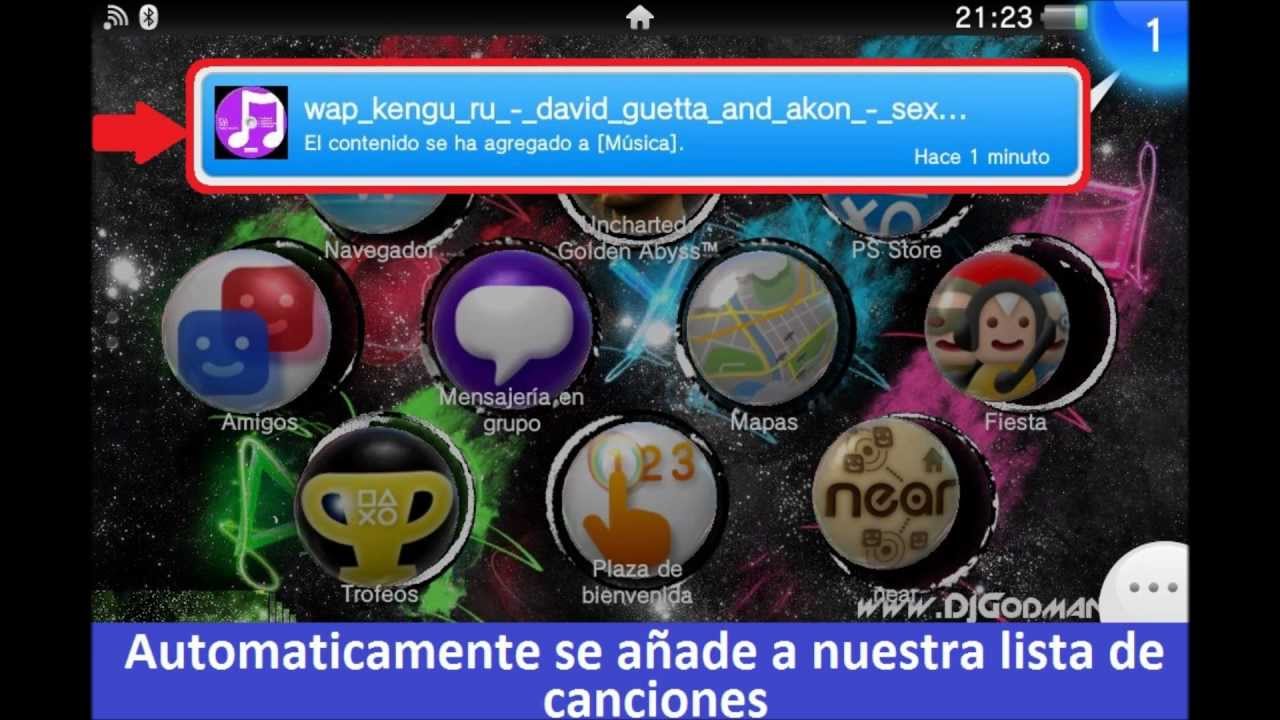 musica para descargar en el psvita