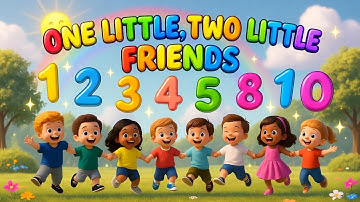 One Little, Two Little Friends 👧🧒 Counting Song for Kids | Fun 3D Animation | Vivid Nest 3D