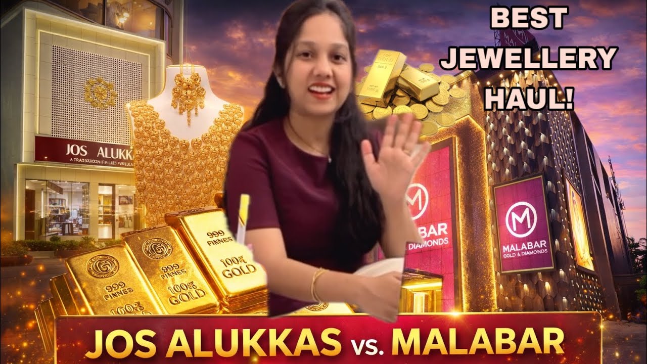 JOS ALUKKAS vs MALABAR 😱💎 | Who Wins the GOLD Battle? | Jewellery Haul ✨🔥 #JosAlukkas #MalabarGold