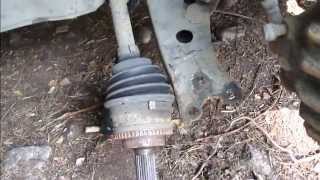 How to replace front drive axle or drive shaft LEFT side Toyota Corolla. Years 1995 to 2012