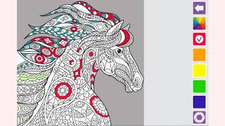 How to play Mandala Coloring Book  game | Free online games | MantiGames.com screenshot 5