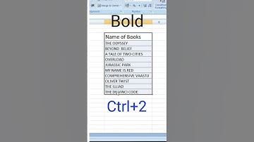Excel Tips and Tricks || How to create bold text in excel #shortsvideo #shorts #exceltips