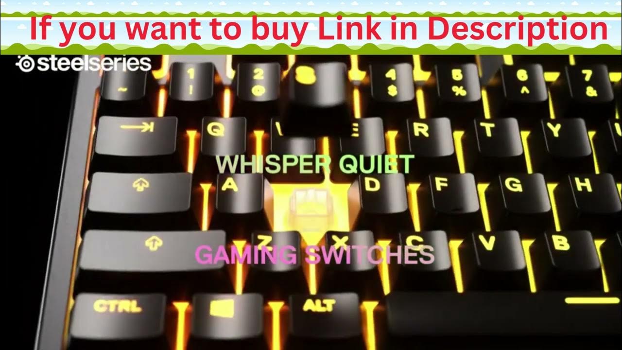 SteelSeries Apex 3 TKL RGB Gaming Keyboard YouTube