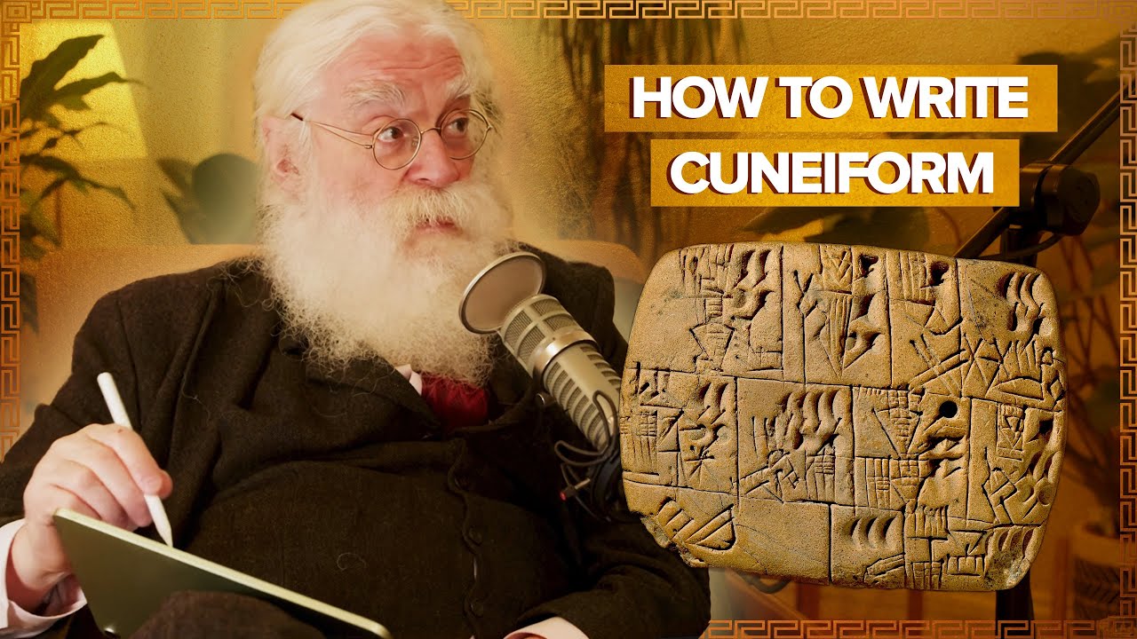 Irving Finkel Writes In Ancient Cuneiform