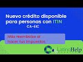 Nuevo Credito al Hacer tus Impuestos en California   CA - EIC Personas con ITIN ahora sin elgibles.