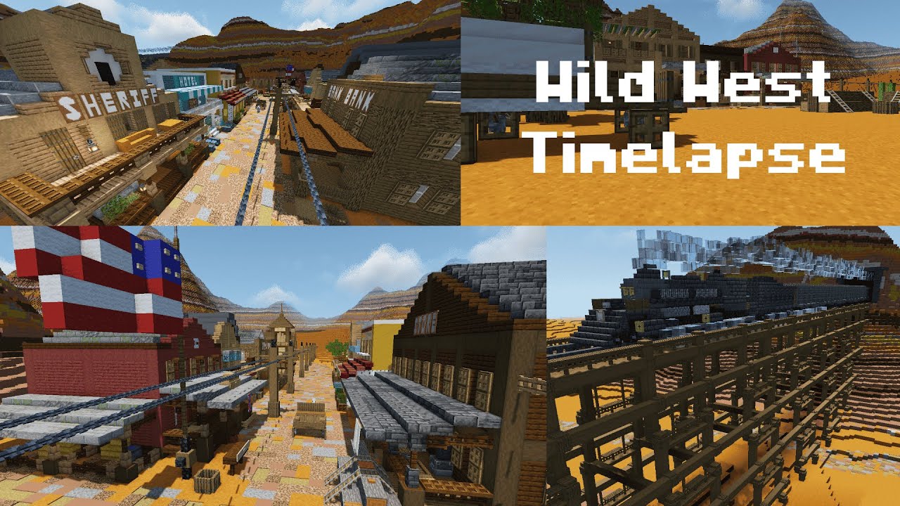 Wild West town in Minecraft | Timelapse - YouTube