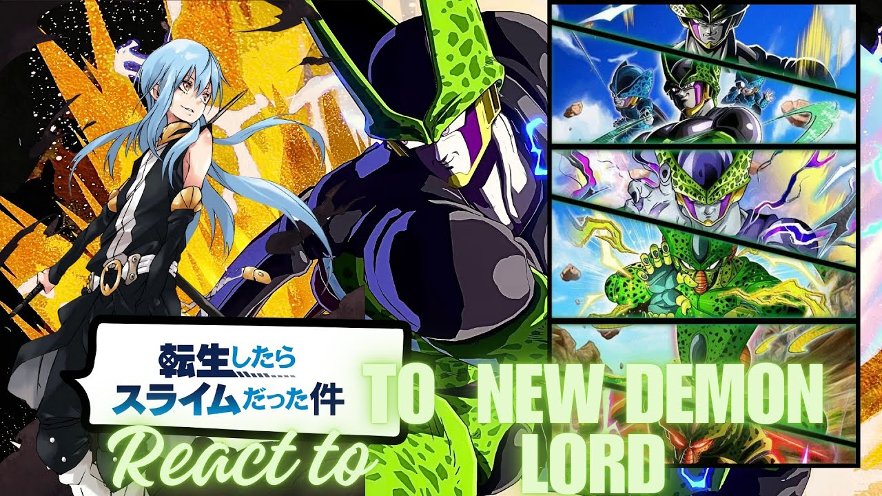 Rimuru Tempest react to cell | Dragonball | Super saiyan Goku | slime ...