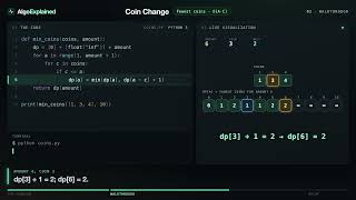 Coin Change Explained: Fewest Coins with Dynamic Programming (Python)