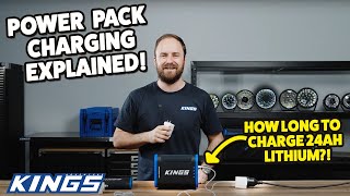 kings lithium power pack charge time explained! 12ah   24ah