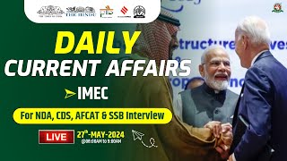 27th May 2024 Current Affairs | Daily Current Affairs Important Question for NDA/CDS/AFCAT Exam