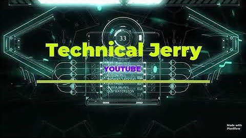 Intro - Tachnical Jerry 💙