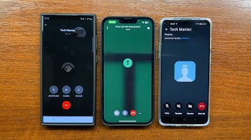 Samsung S23 Ultra vs iPhone 13 PM vs OnePlus 8T Wire vs Element vs KingsChat Apps Incoming Calls