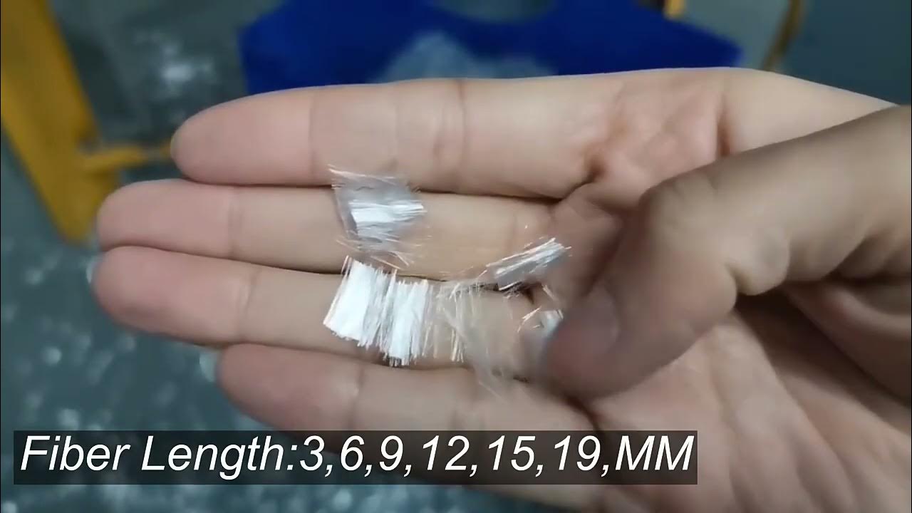 PP staple fibers , precision shortcut fibres 1.5mm 3mm 6mm 9mm YouTube