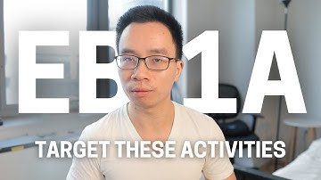 Build the strongest possible EB1A profile (target these activities)