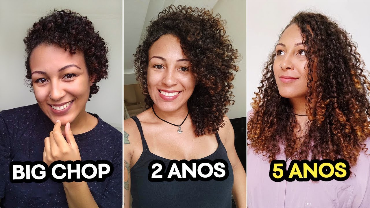 EVOLUÇÃO DO MEU CABELO CACHEADO pós BIG CHOP