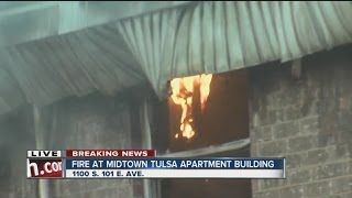 Residents evacuated after east Tulsa apartment fire