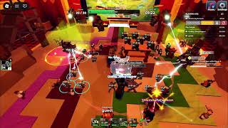 How to beat the final act in tower defense simulator using the forsaken x tds strat (Player 4)