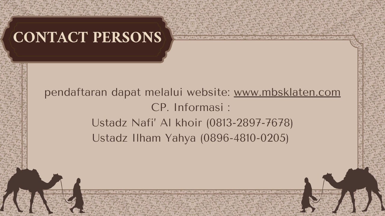 TECHNICAL MEETING FESTIVAL AL-QUR'AN 6 MBS KLATEN