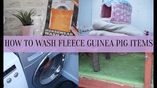 HOW TO WASH GUINEA PIG FLEECE BEDDING + FLEECE ITEMS *without ruining washing machine*| Imy